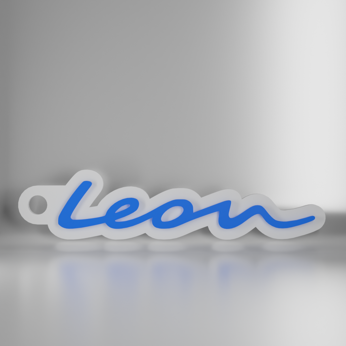 Porte Clé Léon Texte Style 2020