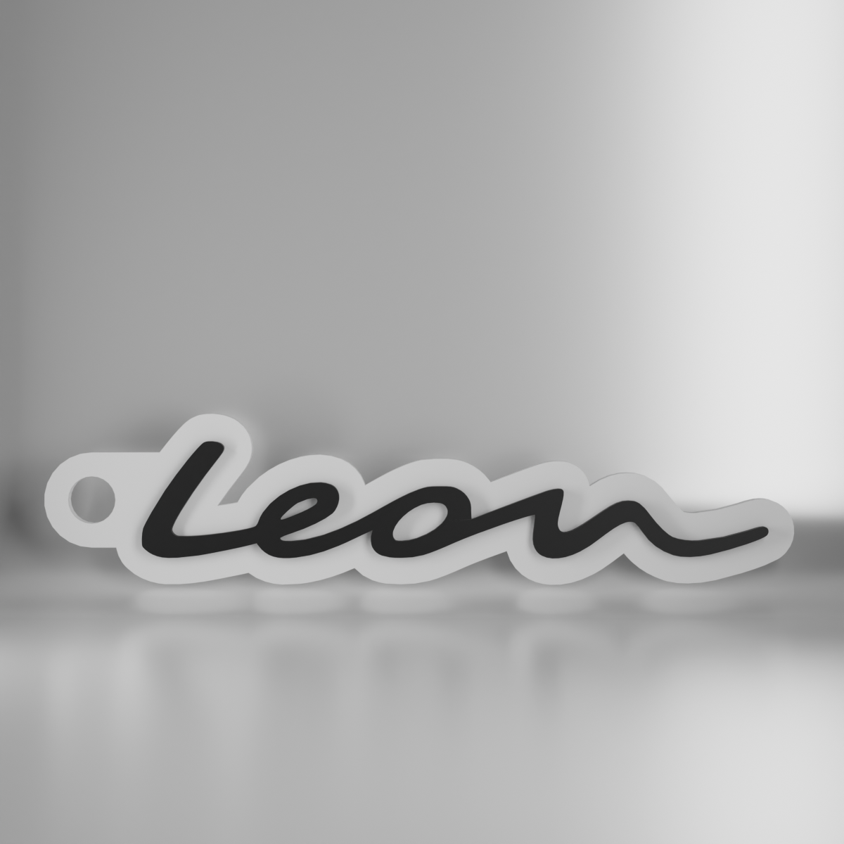 Porte Clé Léon Texte Style 2020