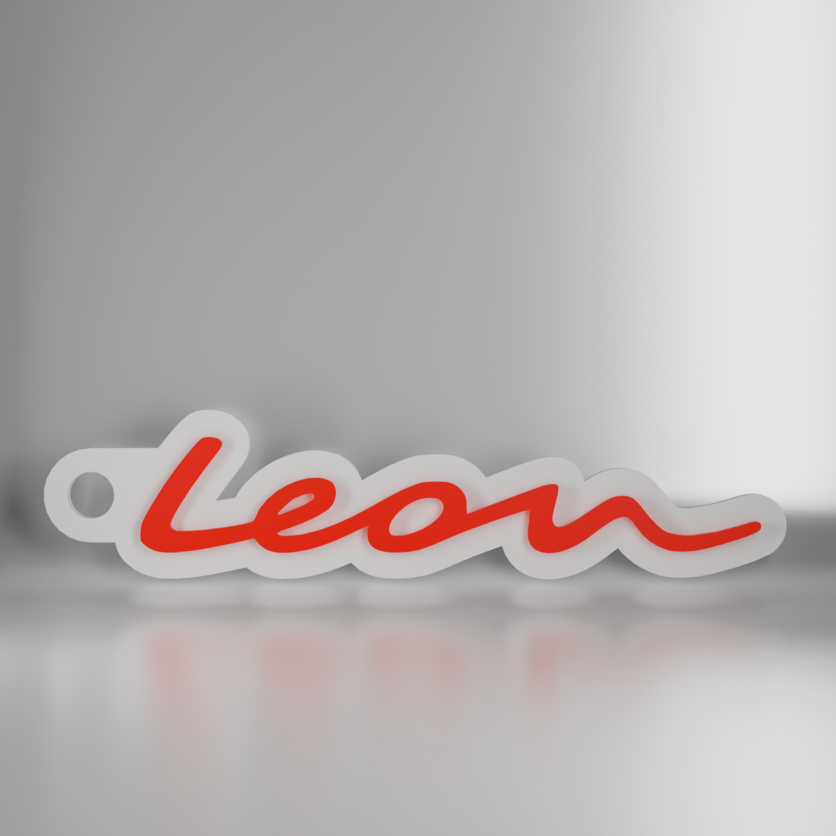 Porte Clé Léon Texte Style 2020