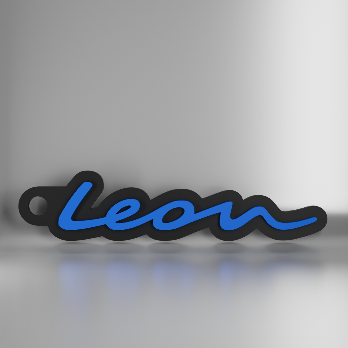 Porte Clé Léon Texte Style 2020