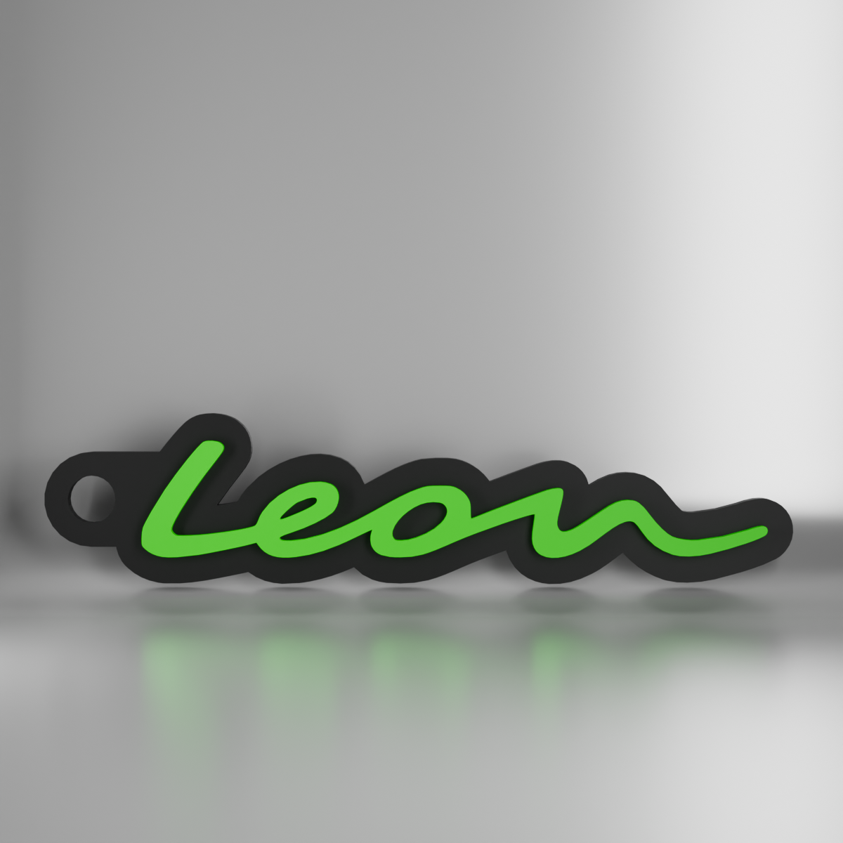 Porte Clé Léon Texte Style 2020