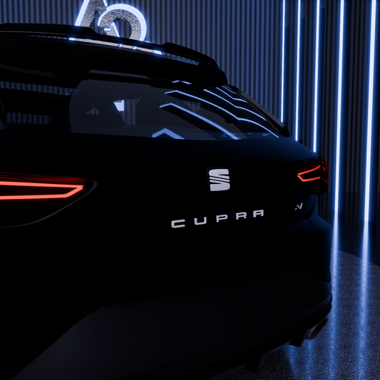 Lettrage CUPRA coffre Léon/Ibiza/Ateca