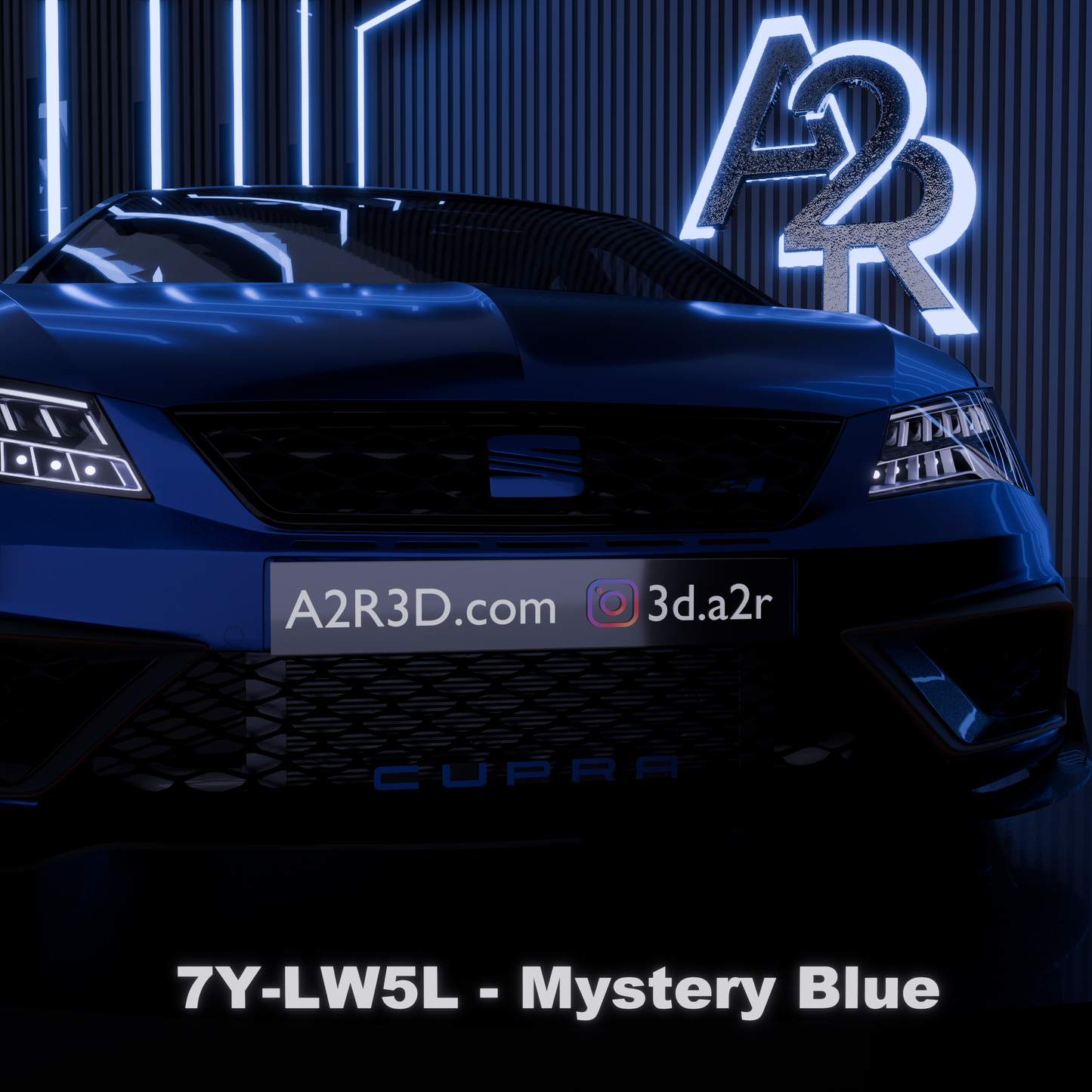 Lettrage CUPRA calandre Léon 5F