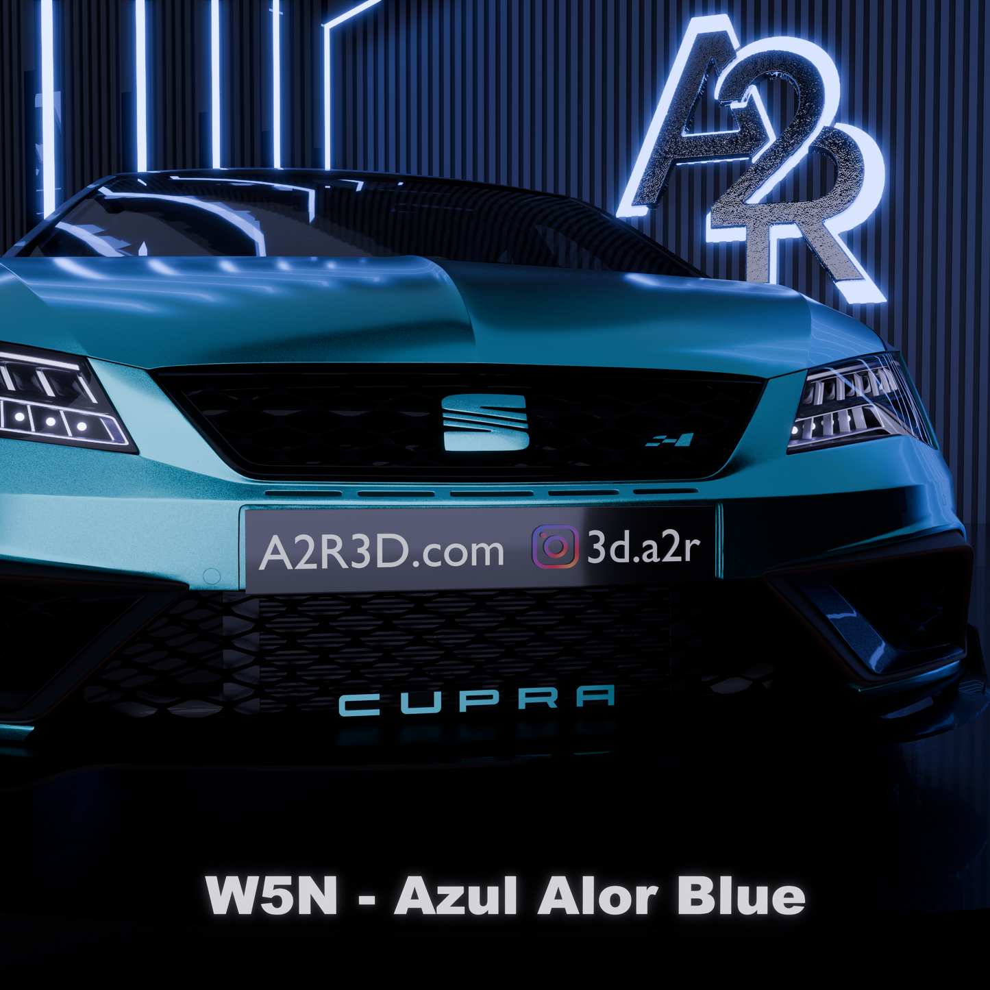 Lettrage CUPRA calandre Léon 5F