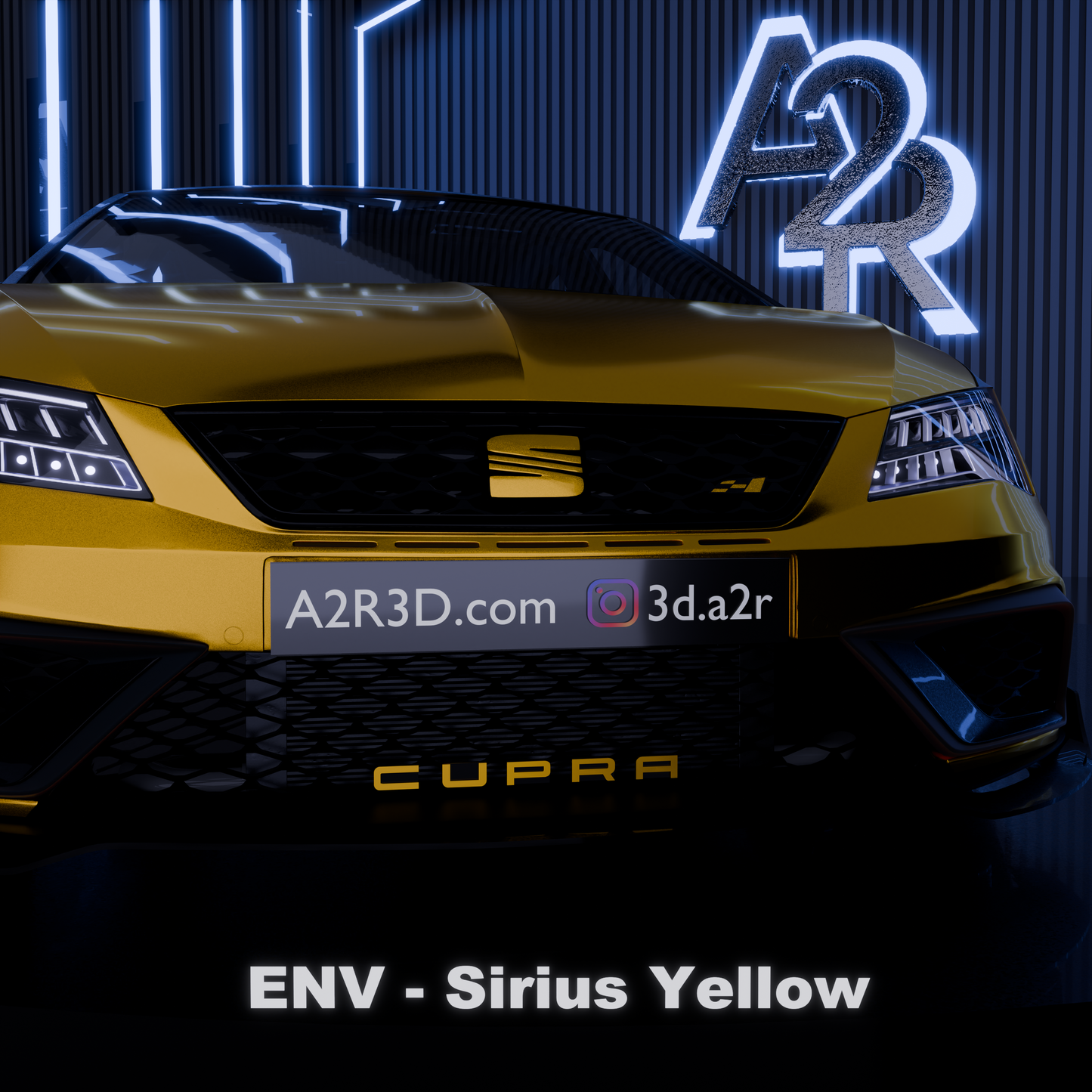 Lettrage CUPRA calandre Léon 5F