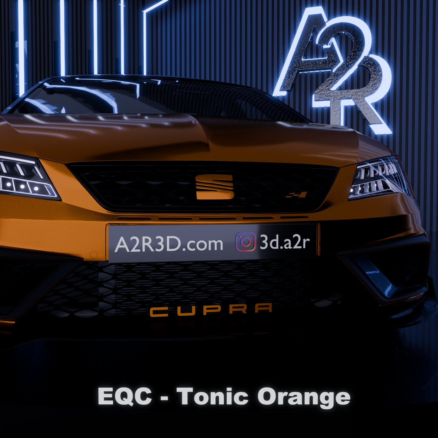 Lettrage CUPRA calandre Léon 5F