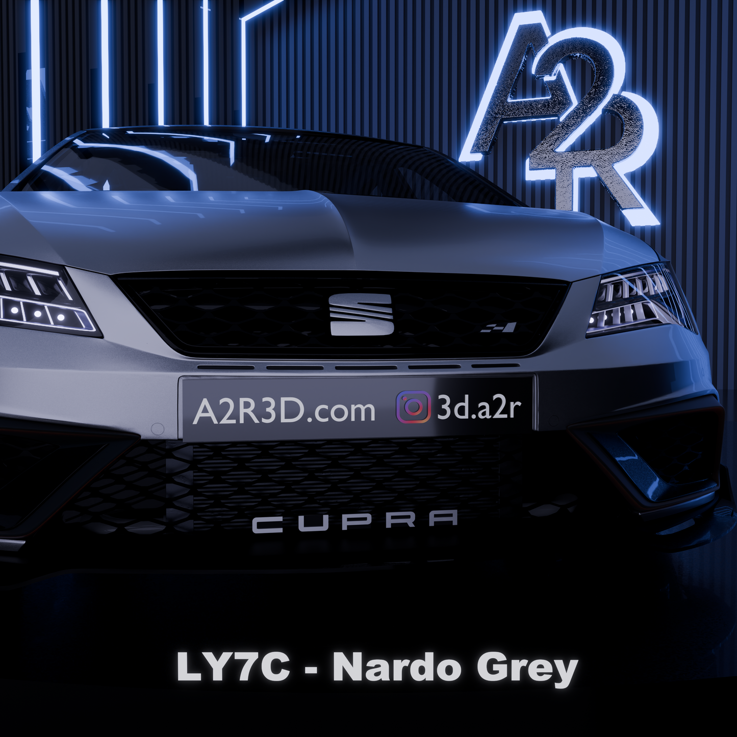 Lettrage CUPRA calandre Léon 5F