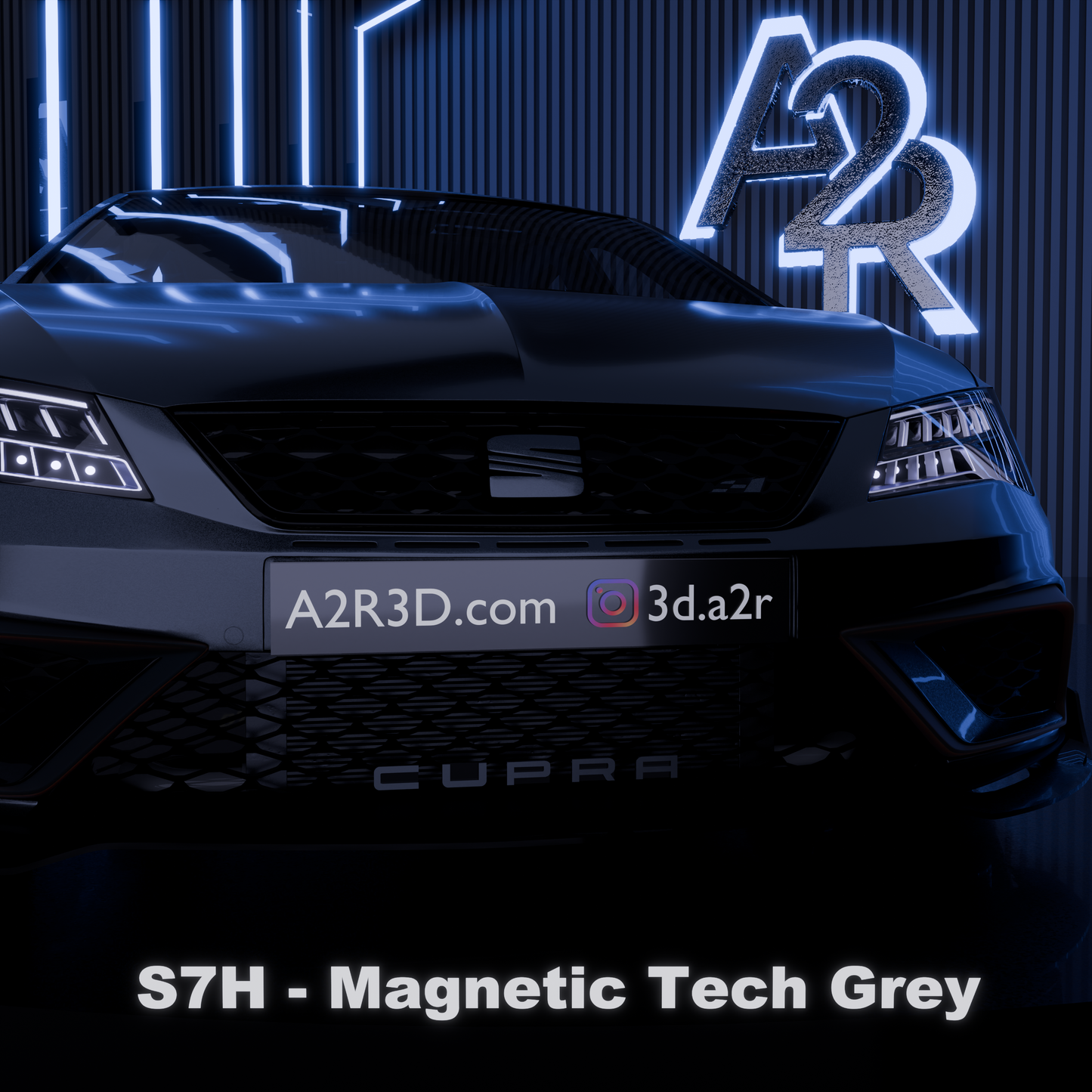 Lettrage CUPRA calandre Léon 5F