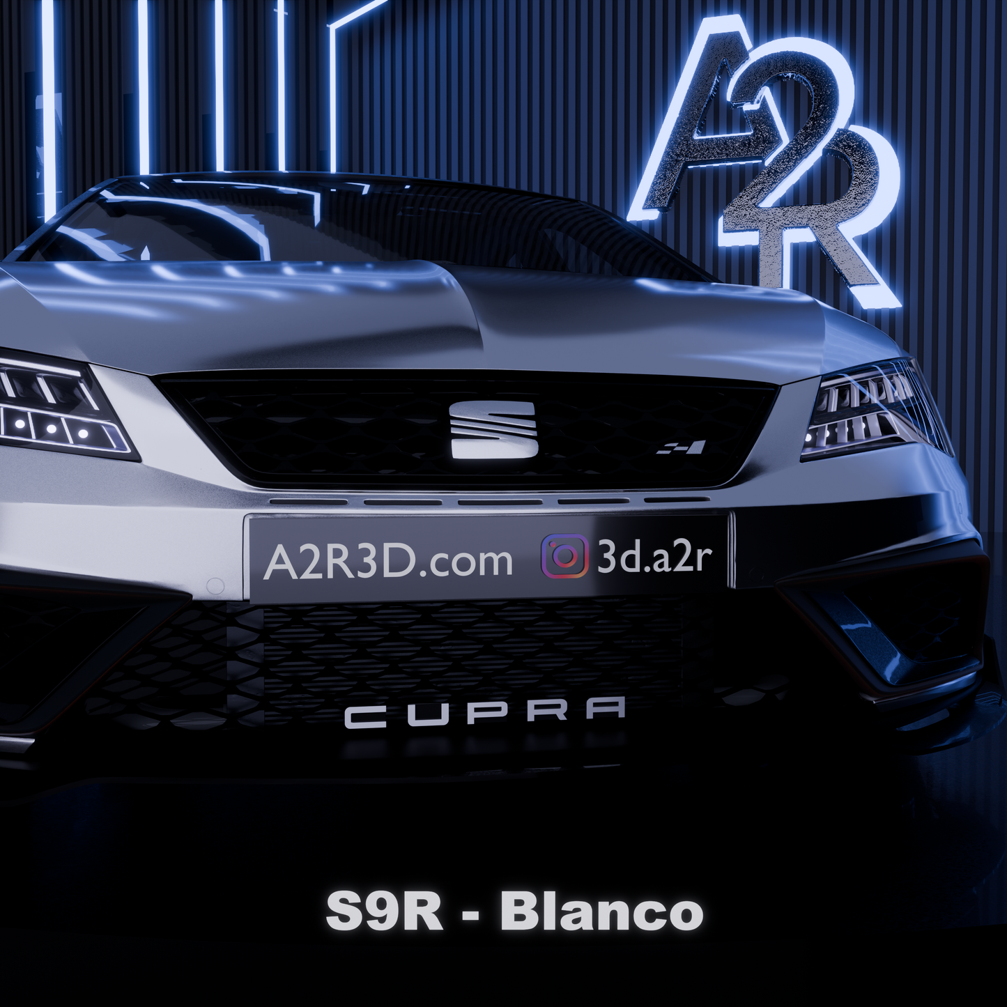 Lettrage CUPRA calandre Léon 5F