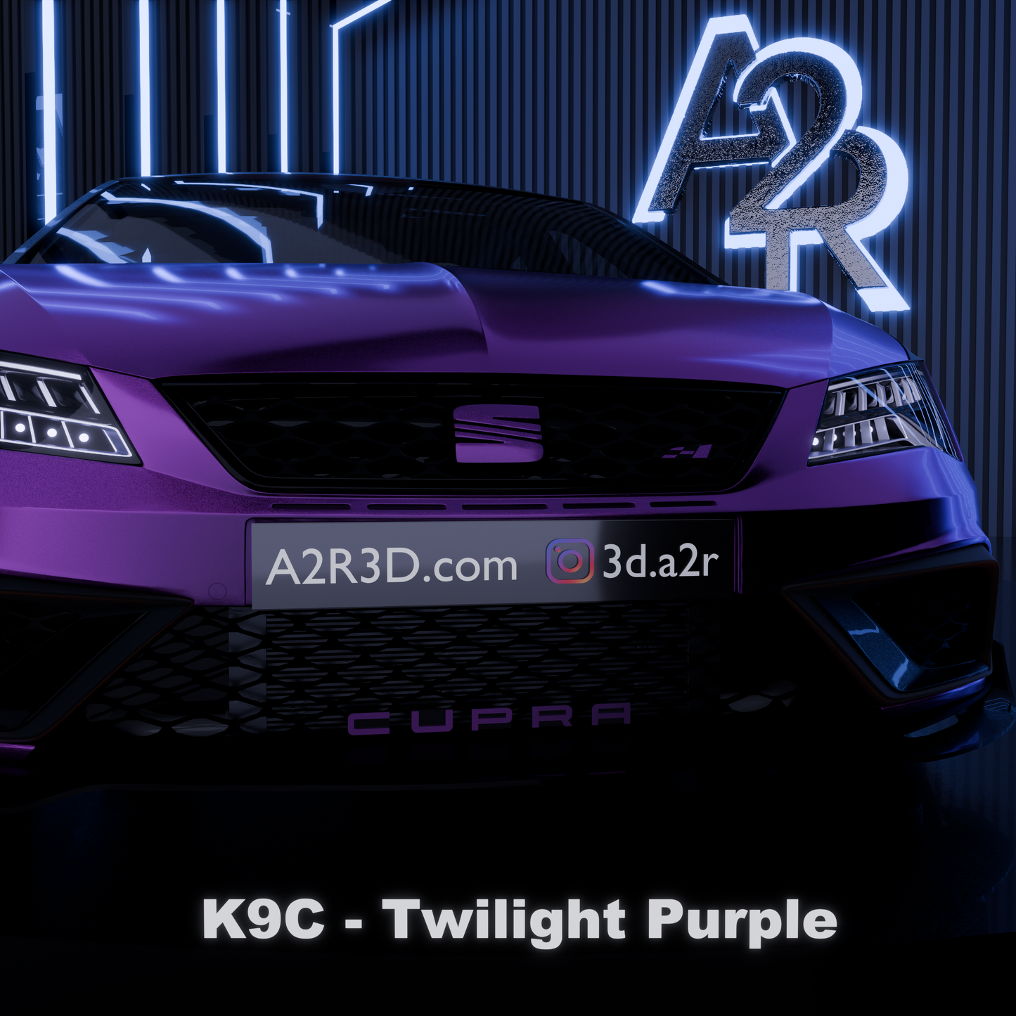 Lettrage CUPRA calandre Léon 5F