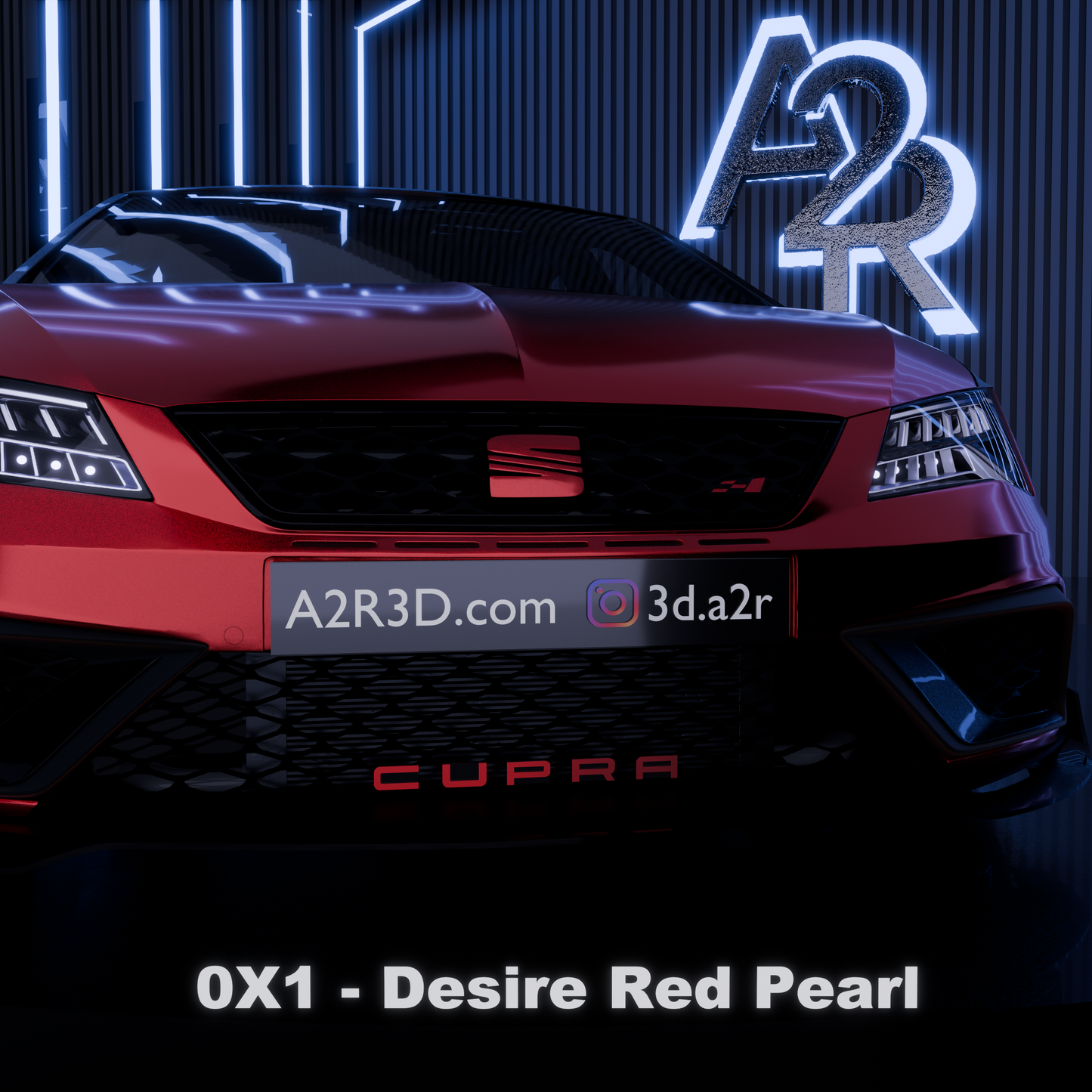 Lettrage CUPRA calandre Léon 5F